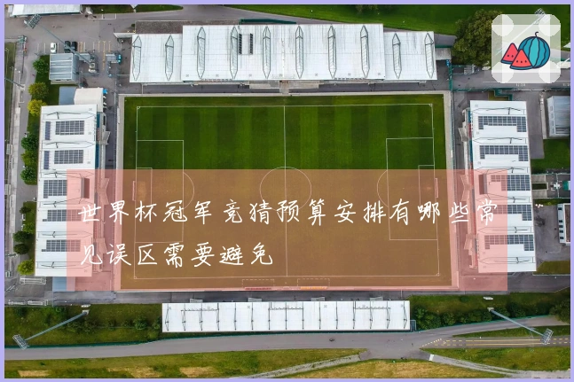 世界杯冠军竞猜预算安排有哪些常见误区需要避免